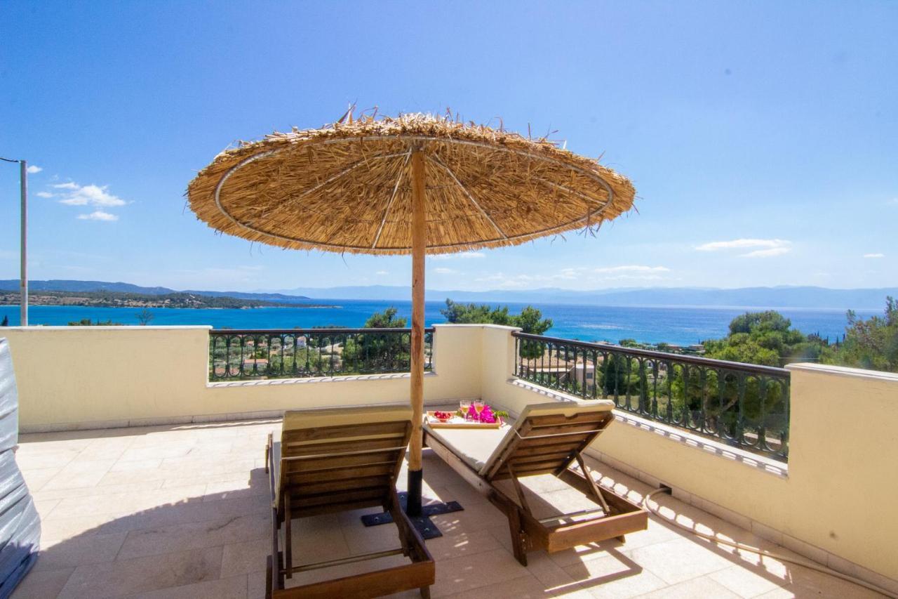 Villa House With Amazing Ocean View And Patio - Pool Porto Heli Exterior foto